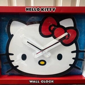 Hello Kitty Red and White Wall Clock with Iconic Design
